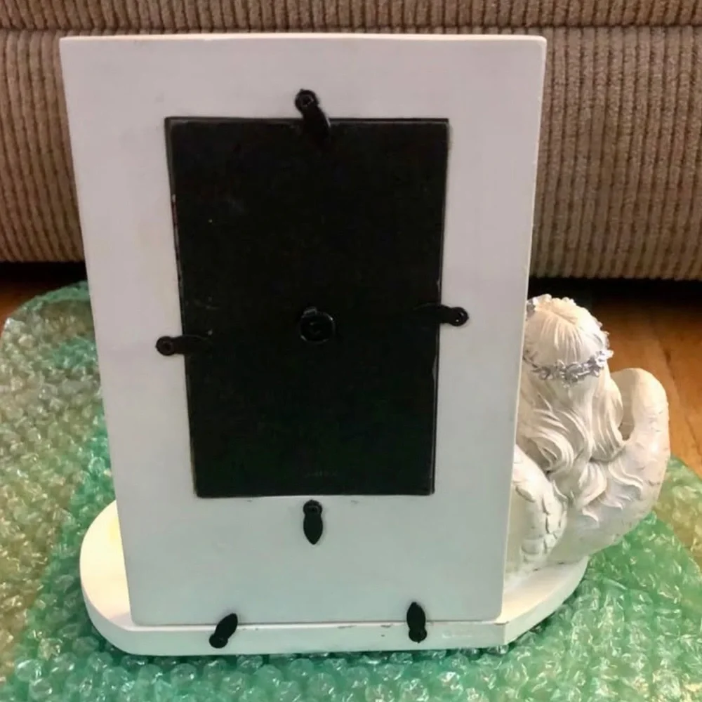 The Angel Of “Remembering” Photo Frame Tea light Candle Holder Figurine 8.5
